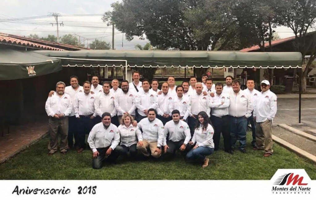 Aniversario 2018. Personal de Transportes Montes del Norte en uniforme
